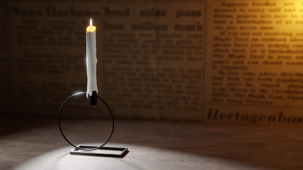 3D Candle Rendering