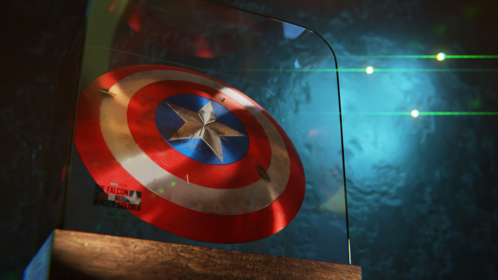 3D Marvel Avenger Weapon Model and Rendering