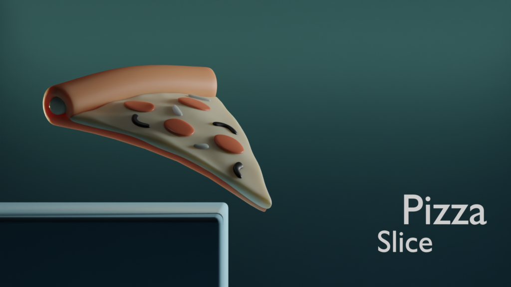 3D Pizza Slice Modelling