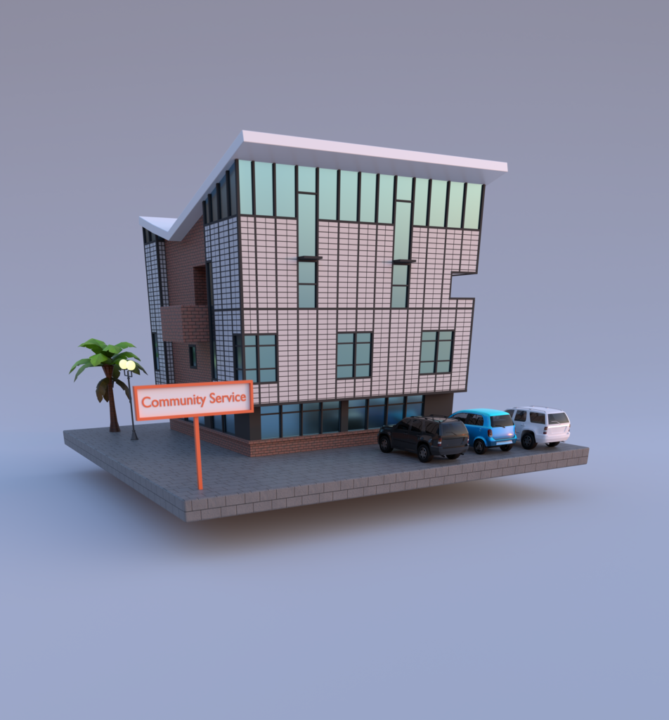 3D Low Poly Building