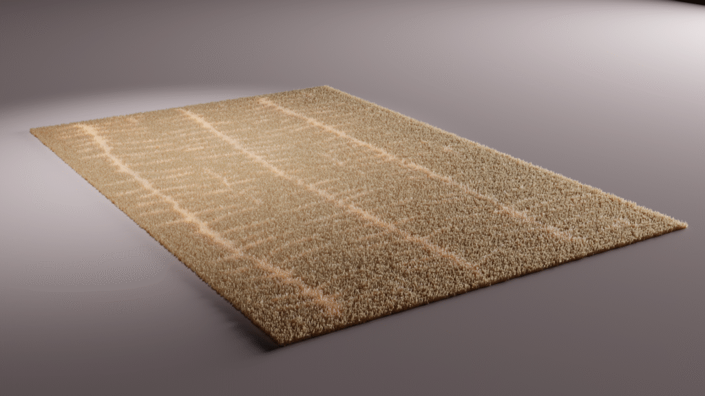 3D Wool Carpet Model
