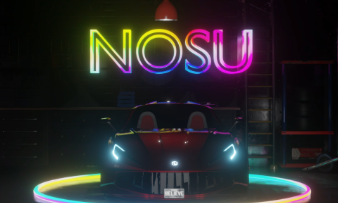3D Neon Vehicle Model and Animation