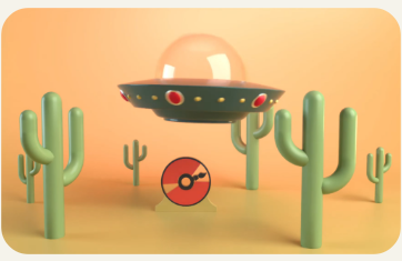 3D Spaceship Kidnap Animation