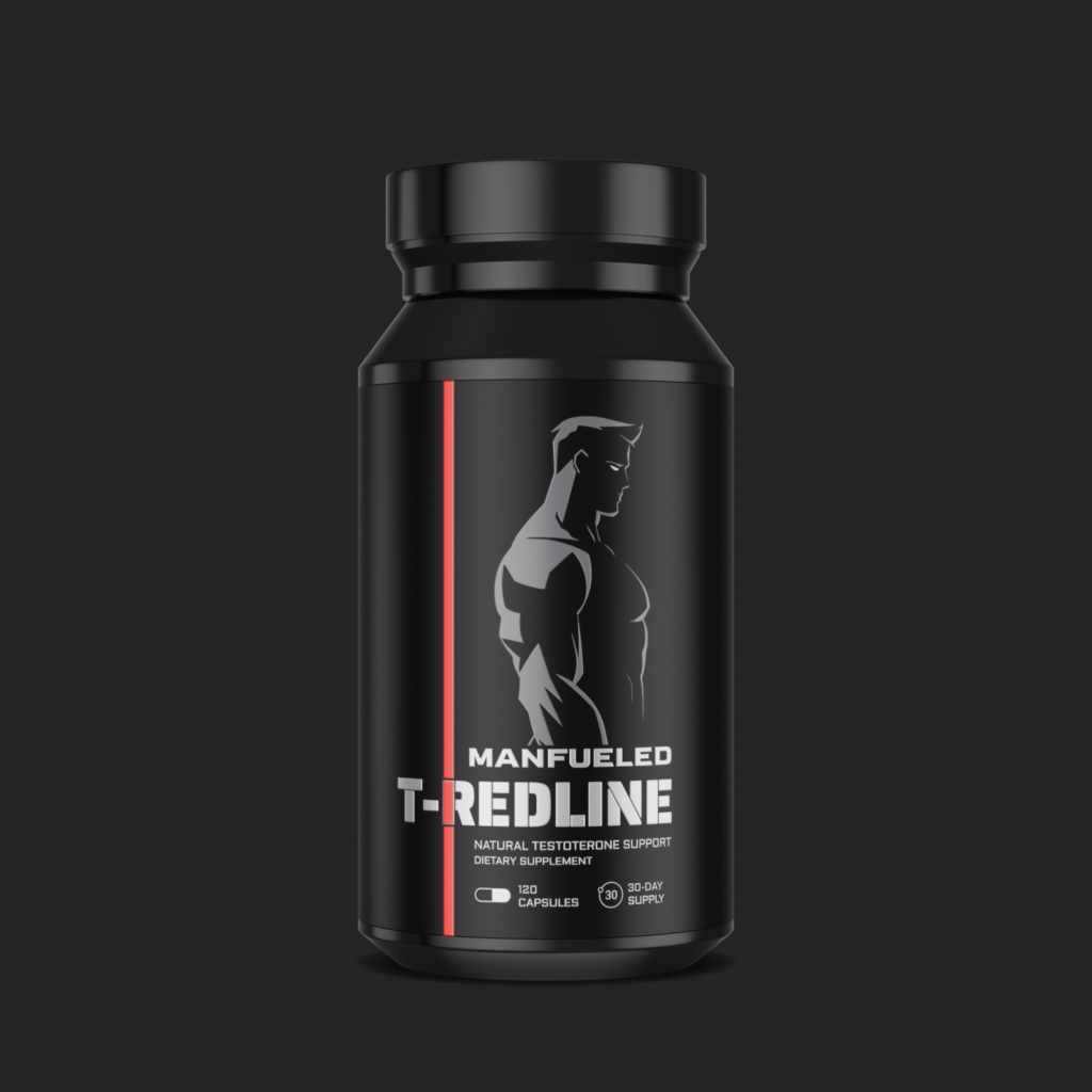 T-Redline Supplement premium 3D jar product visualization